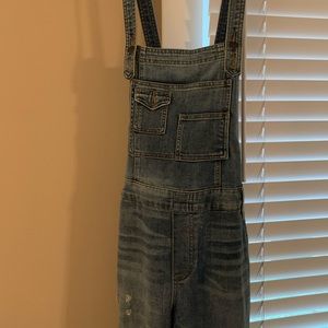 Free People denim overalls